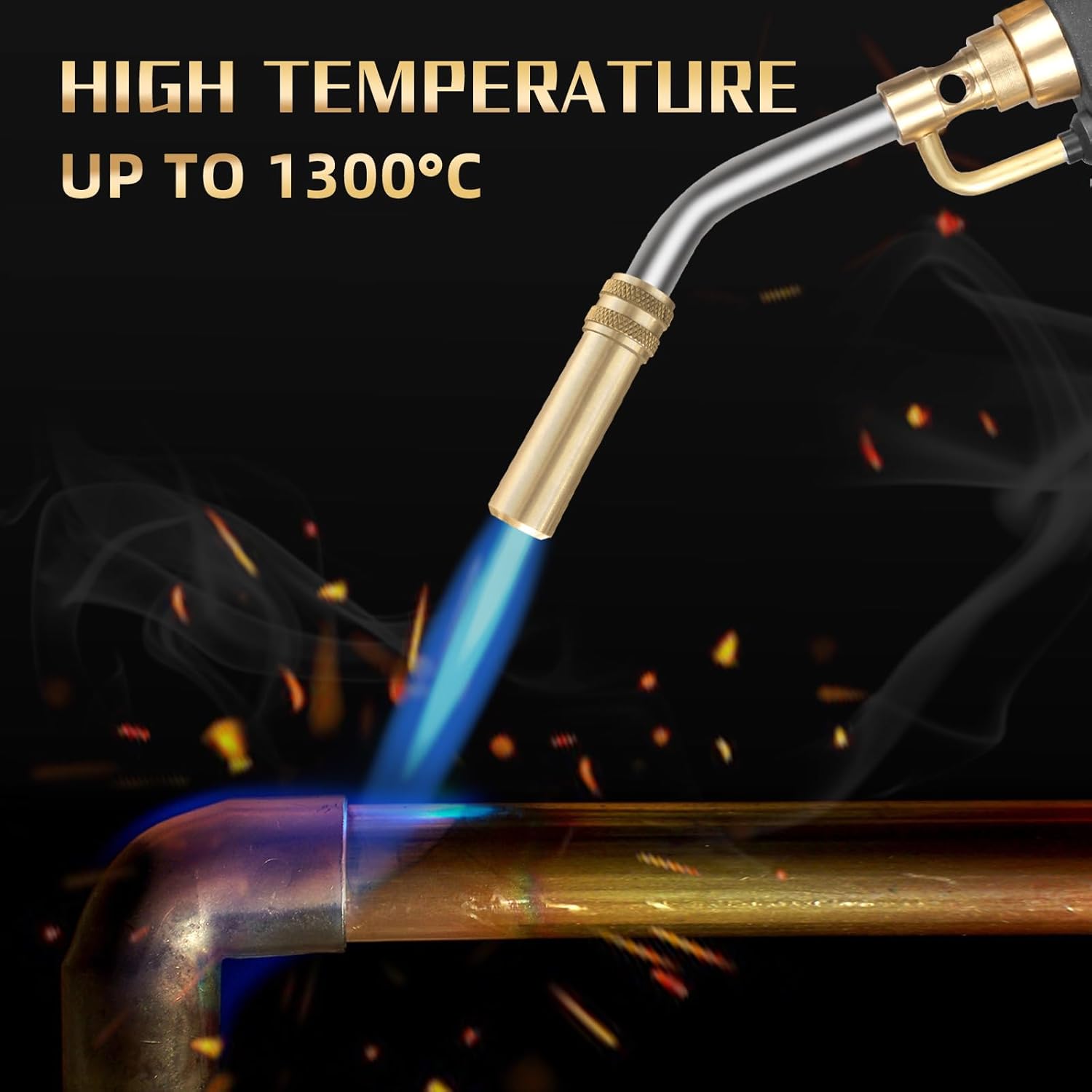 Propane Torch Head with Igniter for Soldering and Welding A24186