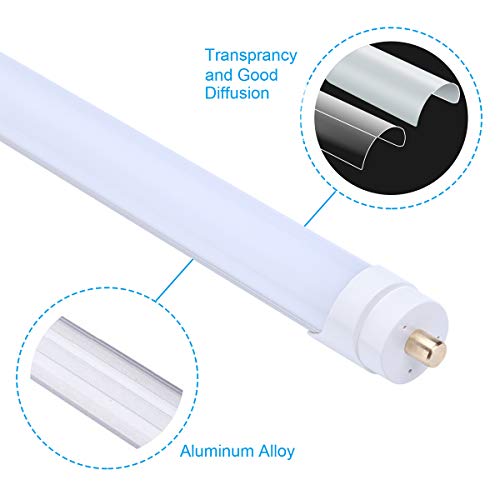 T8 8ft LED Tube 45W 5000K 4500LM Frosted Lens Cover 25-Pack I735822