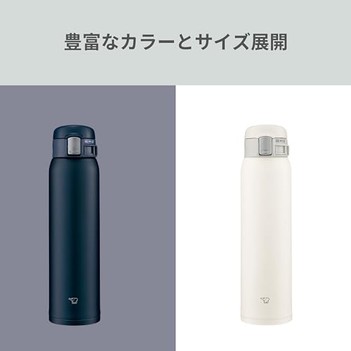 Stainless steel water bottle 600ml one-touch open navy J6980
