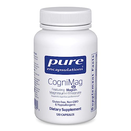 Pure Encapsulations CogniMag 120's - Magnesium-L-Threonate Supplement - Supports Brain Health & Memory* - includes Magtein & Polyphenol Blend - 120 Capsules