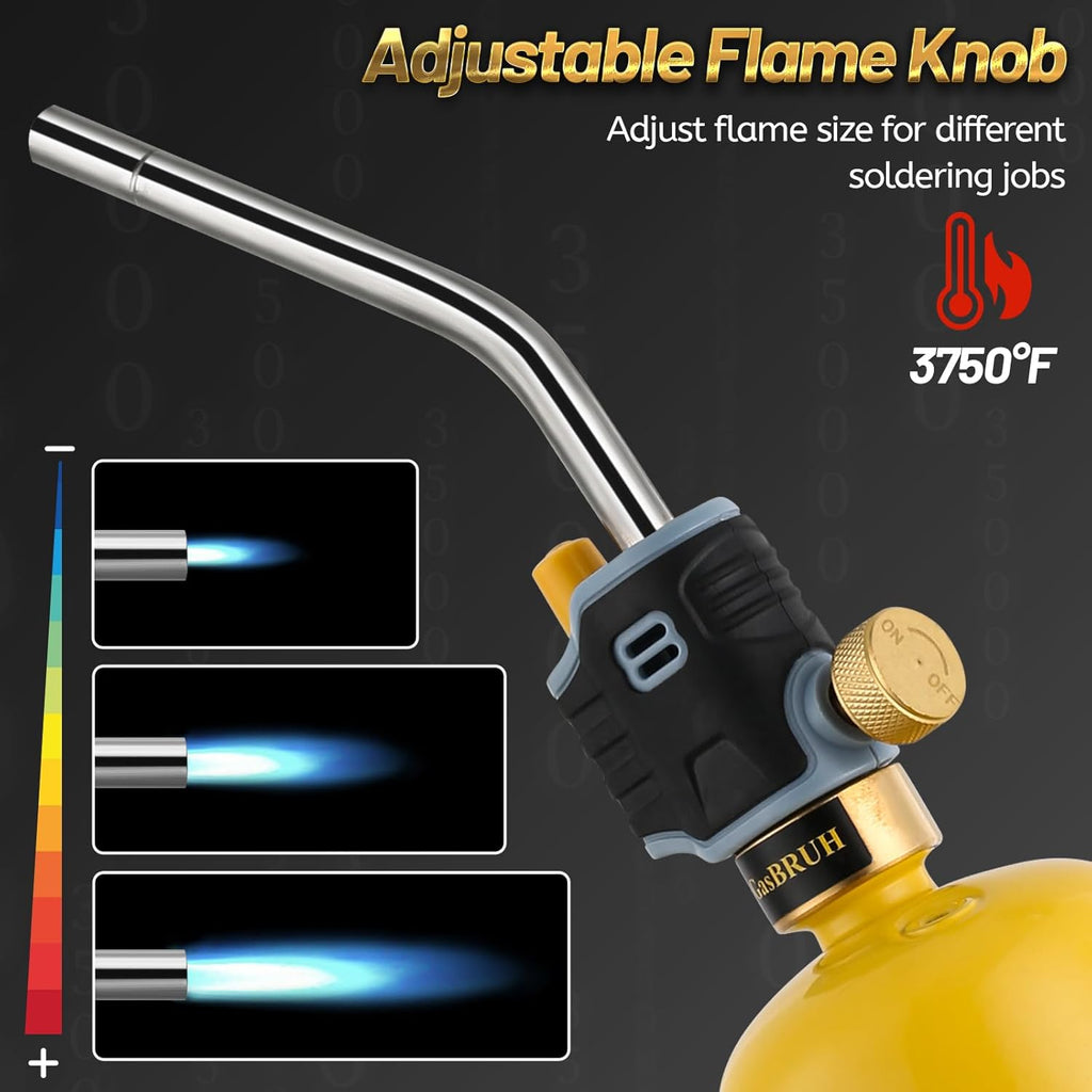 Propane Torch Head with Self Ignition, Trigger Start, Welding Torch Kit A9921