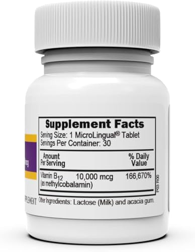 Vitamin B12 Methylcobalamin 1000 mcg Quick Dissolve Tablets, 60 Count K658