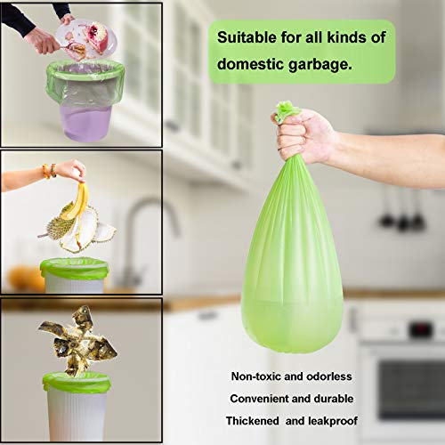 Biodegradable Trash Bags 4-6 Gallon, 100 Counts, Extra Thick M699040