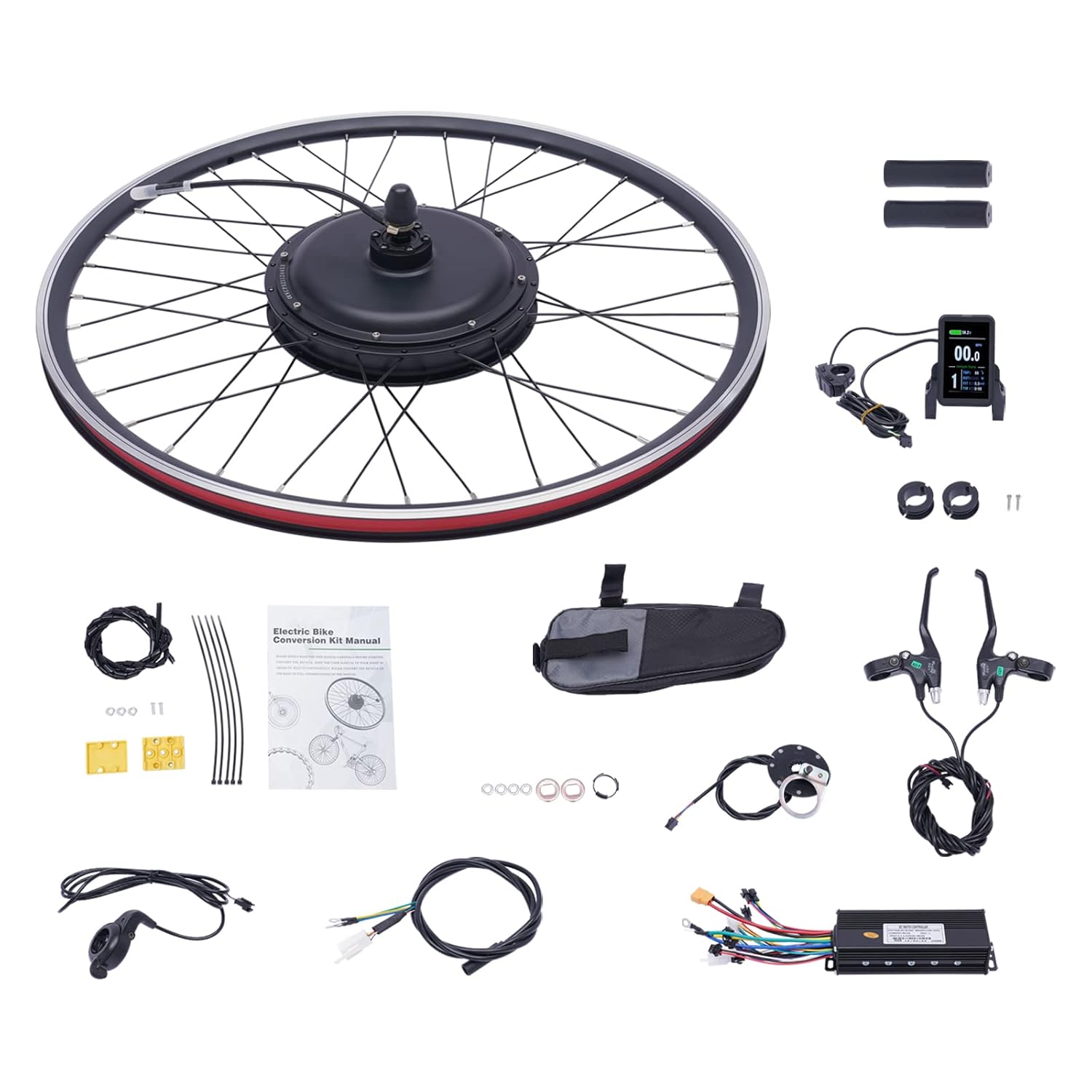 48V 1000W Electric Bicycle Front Hub Motor Conversion Kit F4139