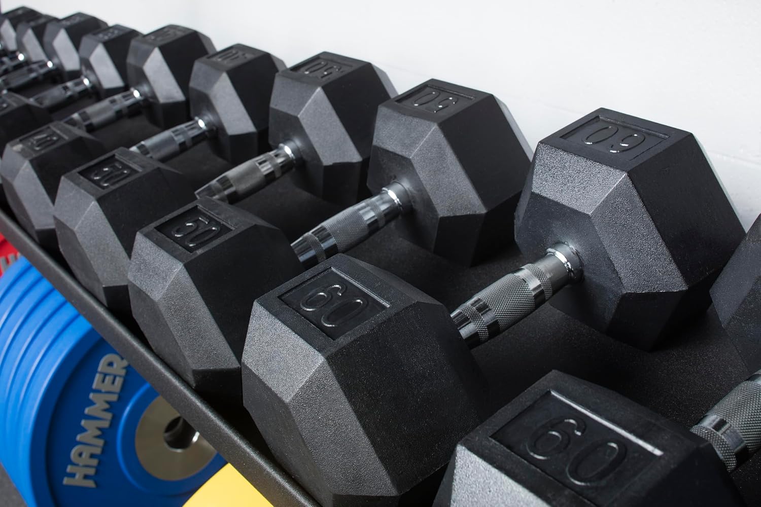 Hex Rubber Dumbbell 65Lb M150864