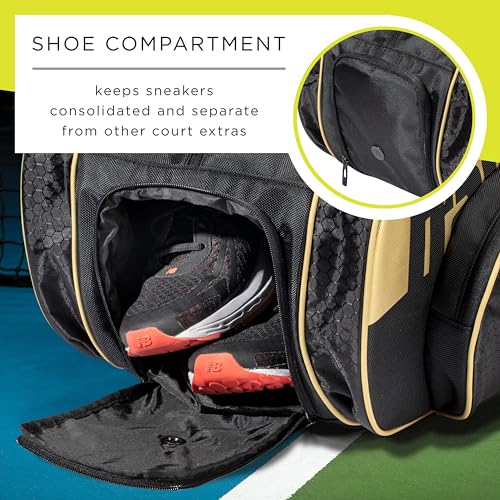 Pickleball Paddle Bag for Paddles, Balls and Gear I721781