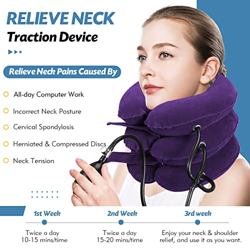 Adjustable Inflatable Neck Stretcher for Cervical Traction and Pain Relief A5759