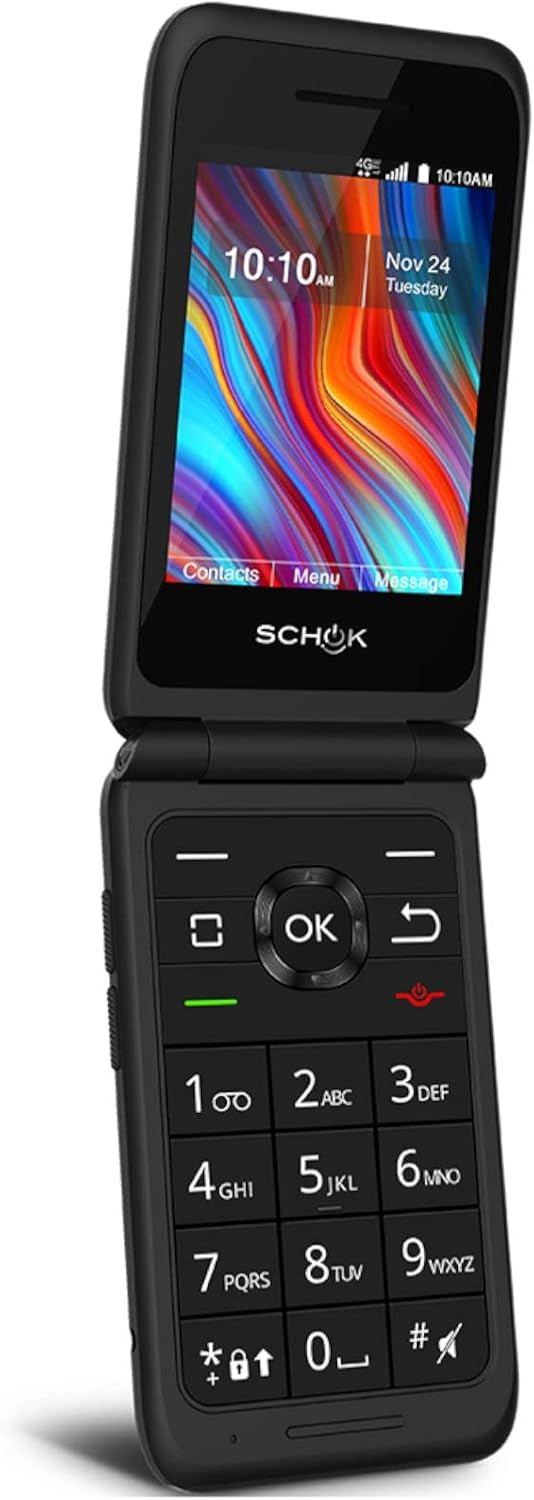 Prepaid 4G LTE Flip Phone (8GB) - Black - Carrier Locked S871