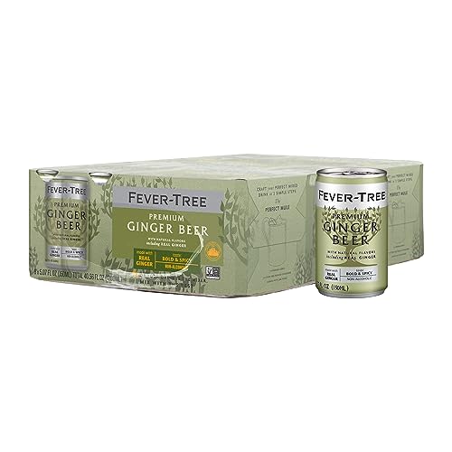 Fever-Tree Light Ginger Beer, 6.8 fl oz (24 Bottles) Lower in Calories, No Artificial Sweeteners, Flavorings or Preservatives