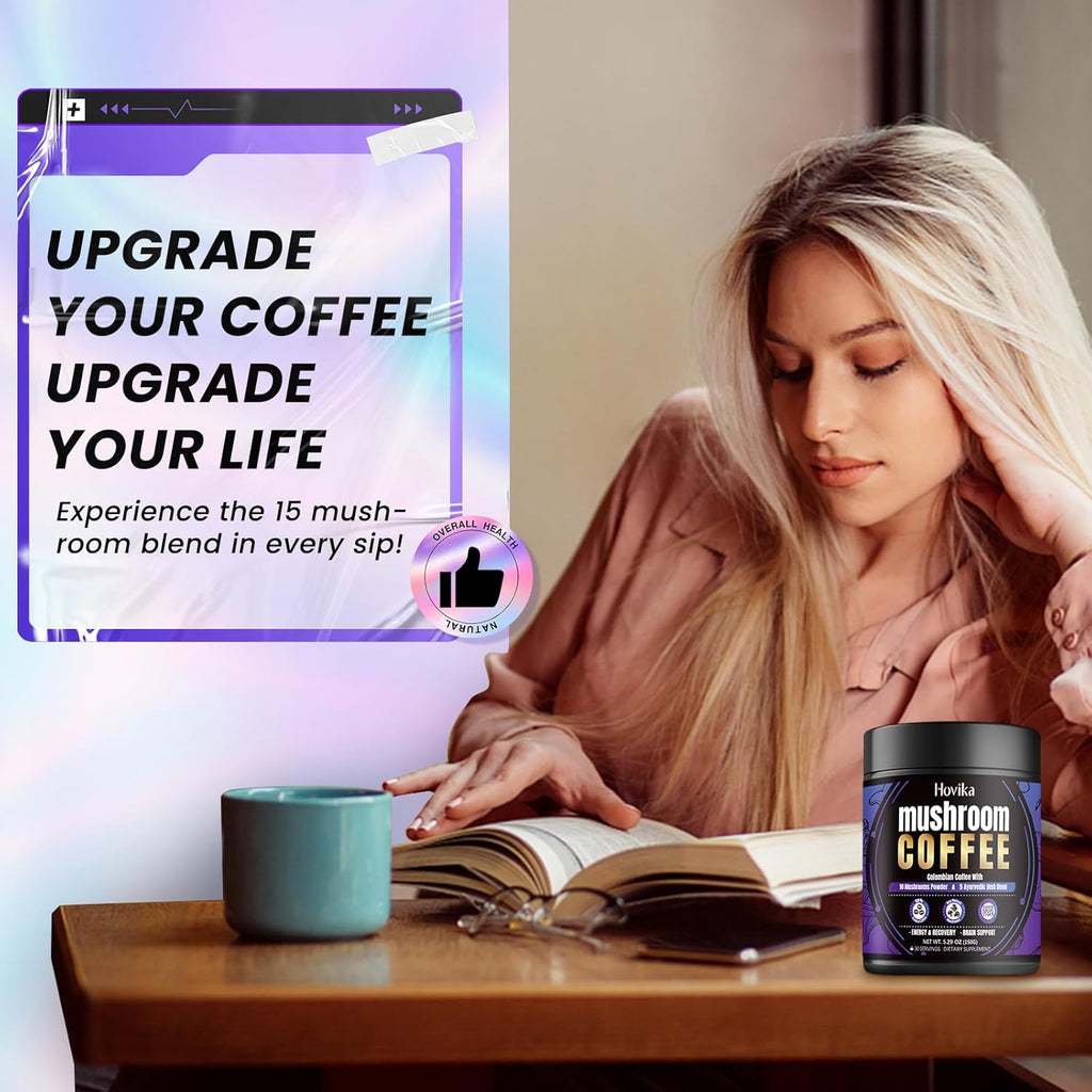 Organic Mushroom Instant Coffee with Superfoods and Herbs B651