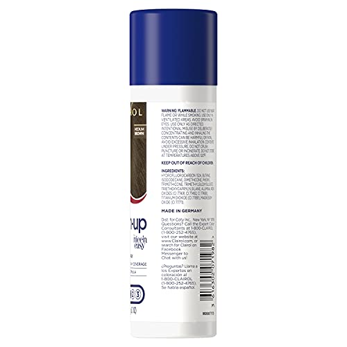 Temporary Hair Coloring Spray, Medium Brown, Pack of 1 Y415