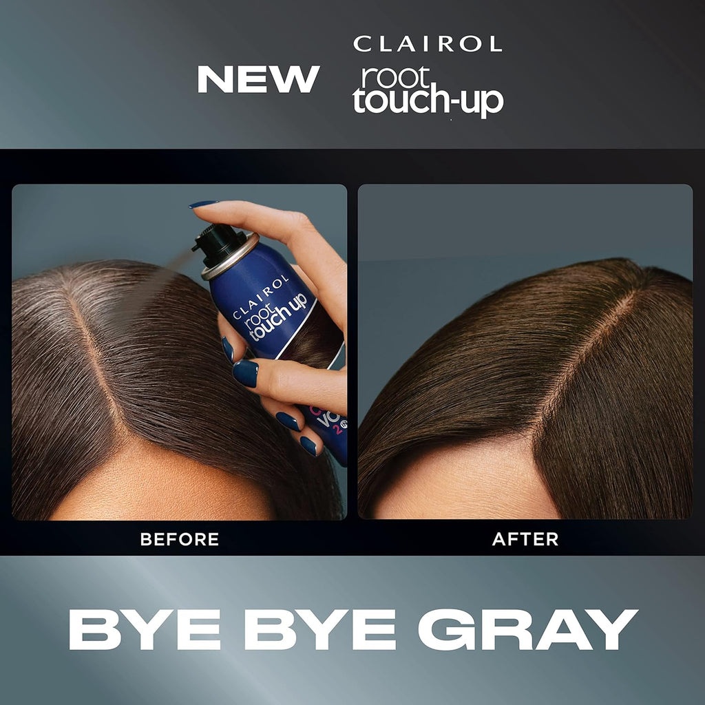 Permanent Hair Dye, Medium Brown, Root Touch-Up Color + Volume 2-in-1 Spray V2344
