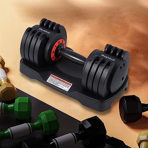 Adjustable Dumbbell Set 25/55LB with Anti-Slip Handle for Home Gym L104