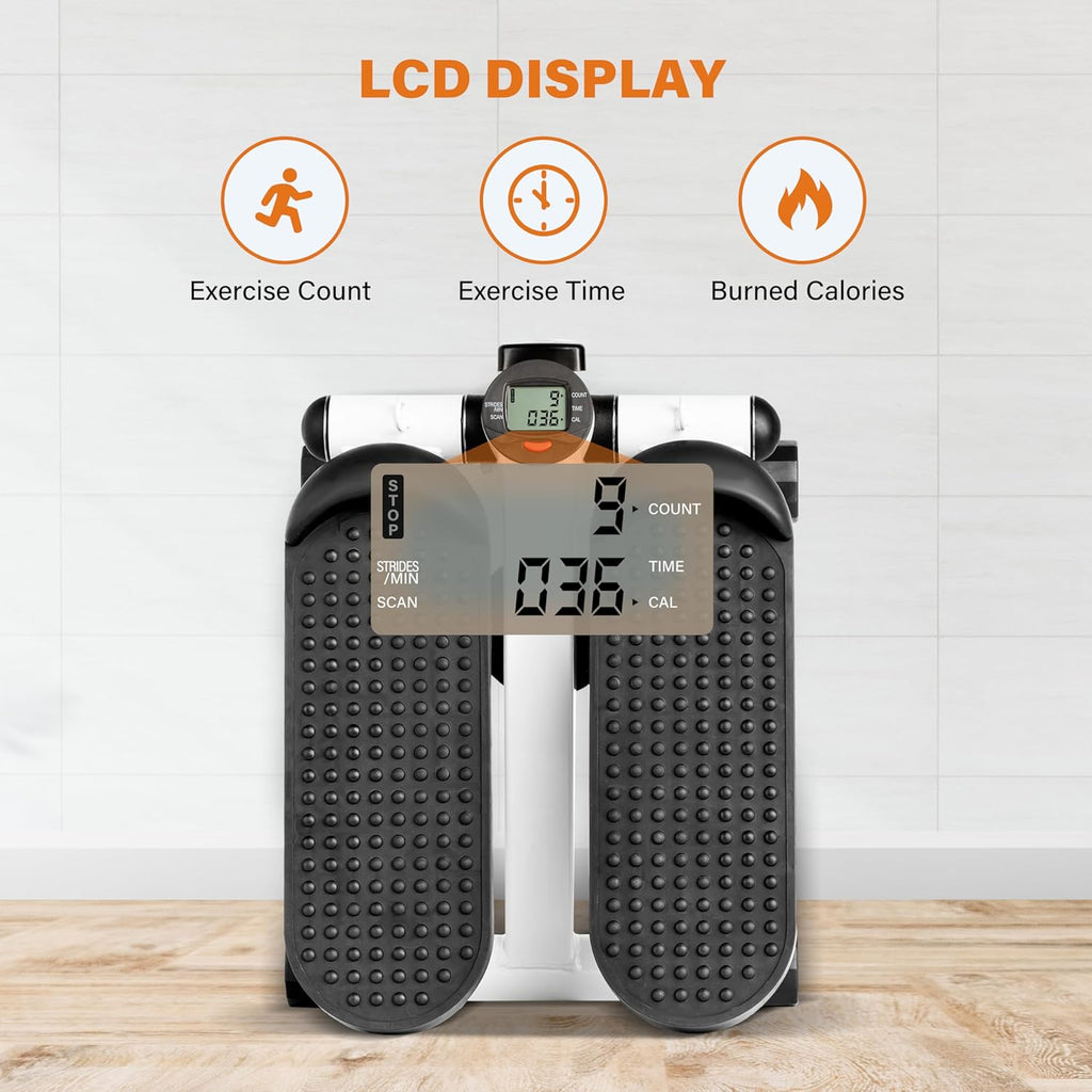 Mini Stepper with Resistance Band for Home Full Body Workout G7667