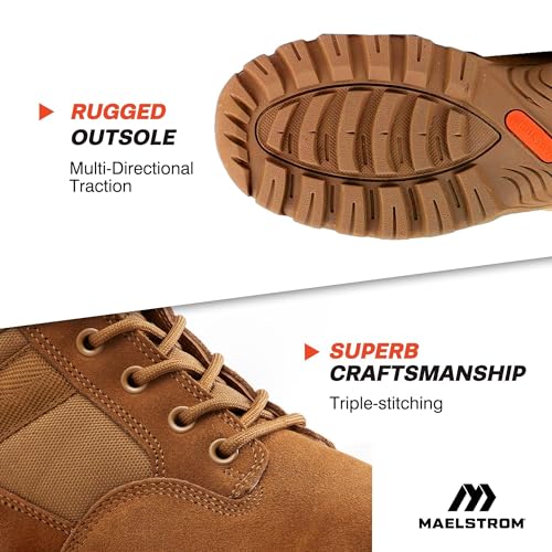 Tactical Work Boots for Hiking Motorcycling and Combat Outdoors B91384