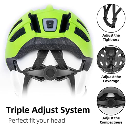 Bike Helmet with Rechargeable LED Light for Adults R9005