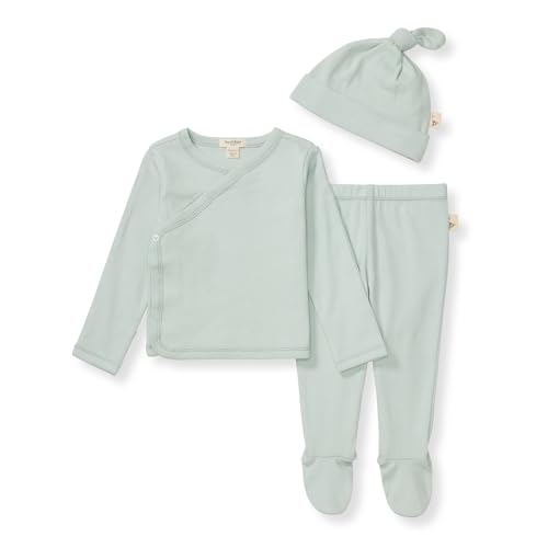 Burt's Bees Baby Unisex-Baby Unisex Baby Take Me Home Set, 3-piece Top, Pant, and Hat Bundle