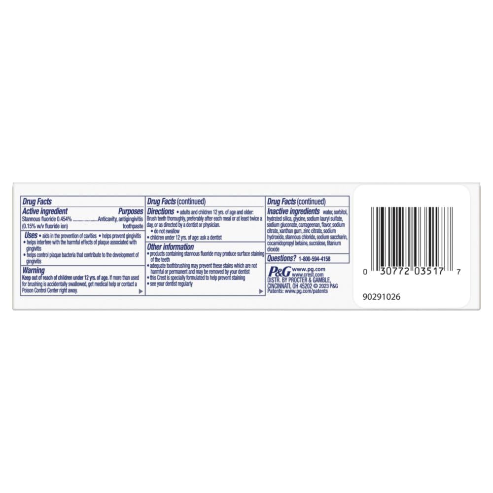 3D White Brilliance Pro Enamel Protect Toothpaste 3oz 3 pack G34795