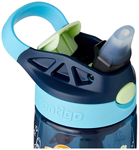 Kids Water Bottle with Straw, BPA-Free Stainless Steel, Leak-Proof F946