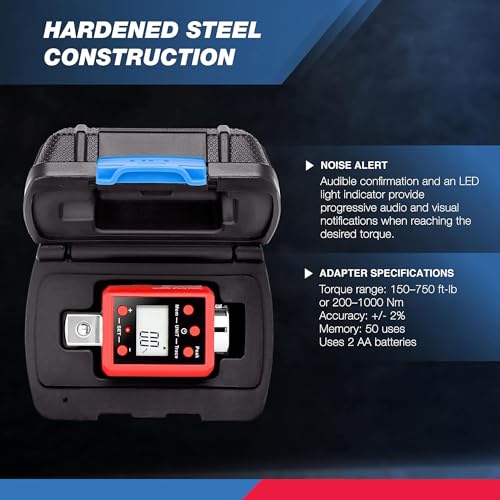 3/4-Inch Digital Torque Adapter, 150-750 ft-lb G4468