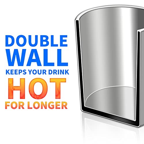 Insulated Stainless Steel Travel Mug with Double-Wall Vacuum, 400ml R604