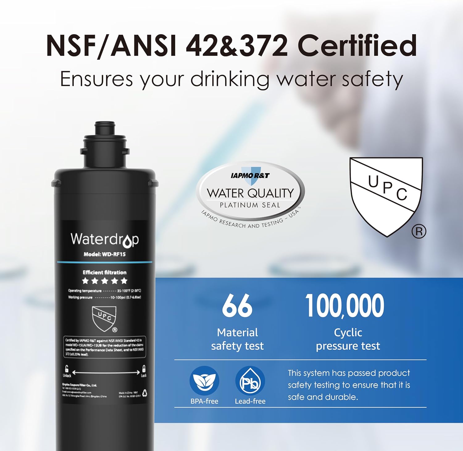 Under Sink Water Filter System with Replacement Filter Cartridge Y9574