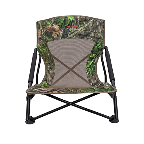 Turkey Hunting Chair with Foldable Low Profile Design and Padded Carry Strap U79422