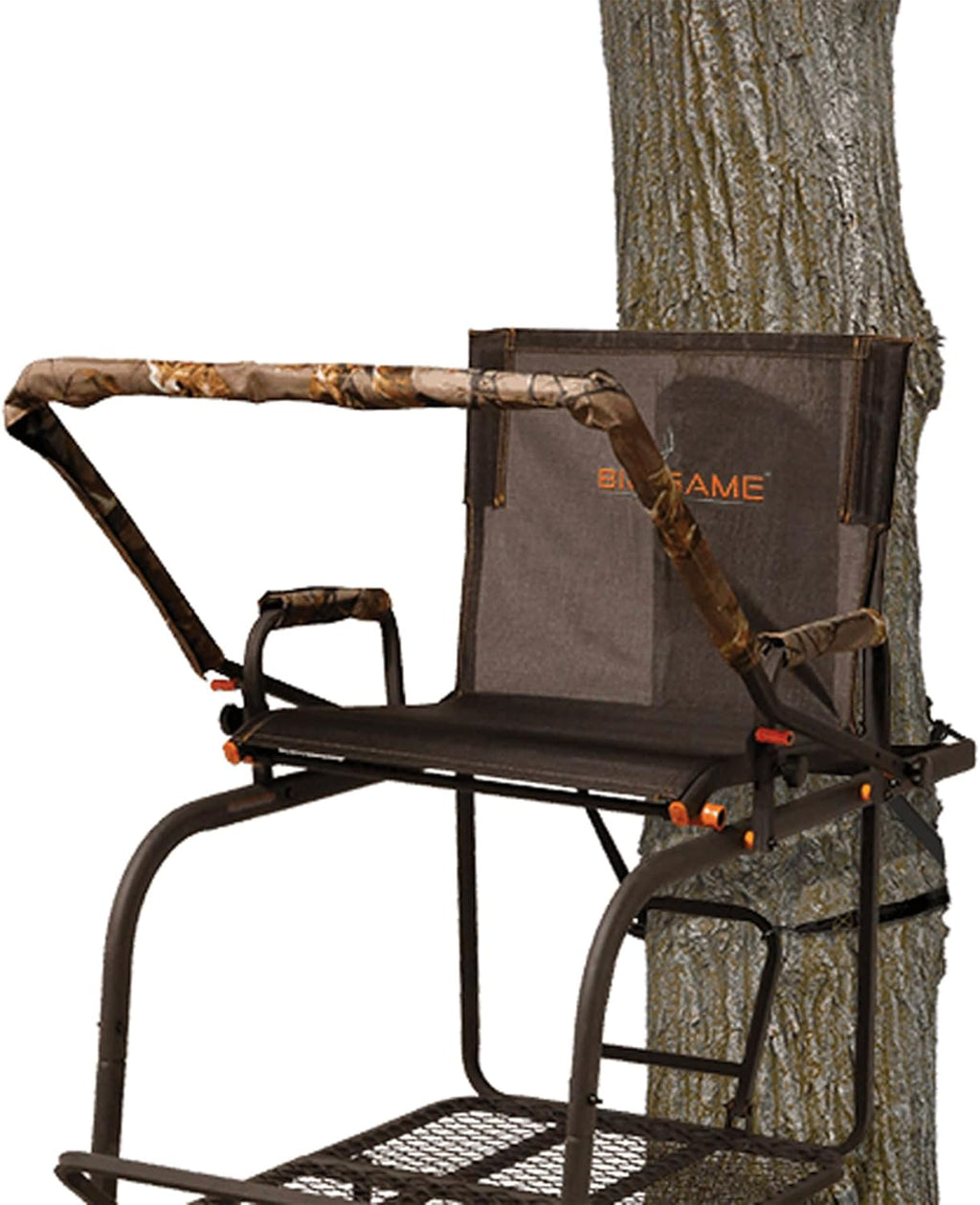 18.5 Foot 1 Person Deer Hunting Adjustable Ladder Tree Stand with Fall Arrest System, Camouflage (2 Pack) C191