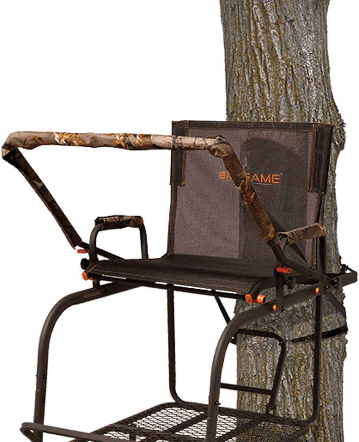 18.5 Foot 1 Person Deer Hunting Adjustable Ladder Tree Stand with Fall Arrest System, Camouflage (2 Pack) C191