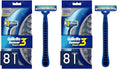 Gillette Sensor3 Simple Men's Disposable Razors, 8 Count