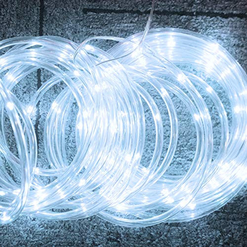 Solar Powered LED Rope Lights 40FT Waterproof Outdoor Garden Decor H6990