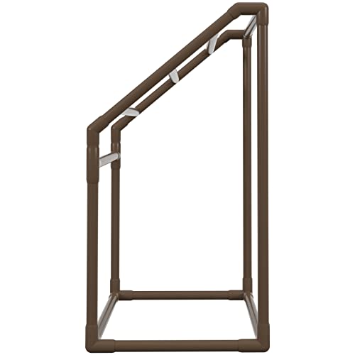 Pool Towel Rack, 5 Bar, Freestanding Outdoor Storage with Towel Clips V90329