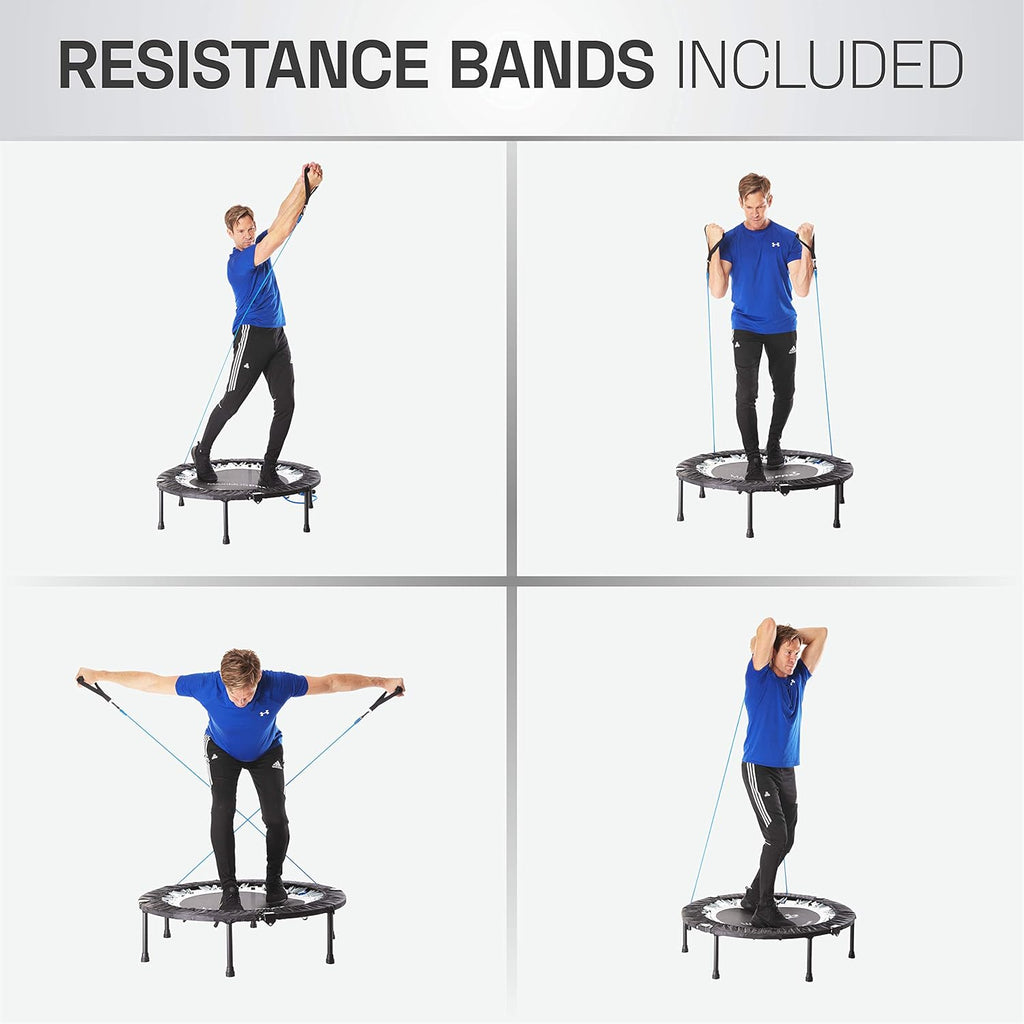 Folding Rebounder Mini Trampoline for Adults with Bar G192