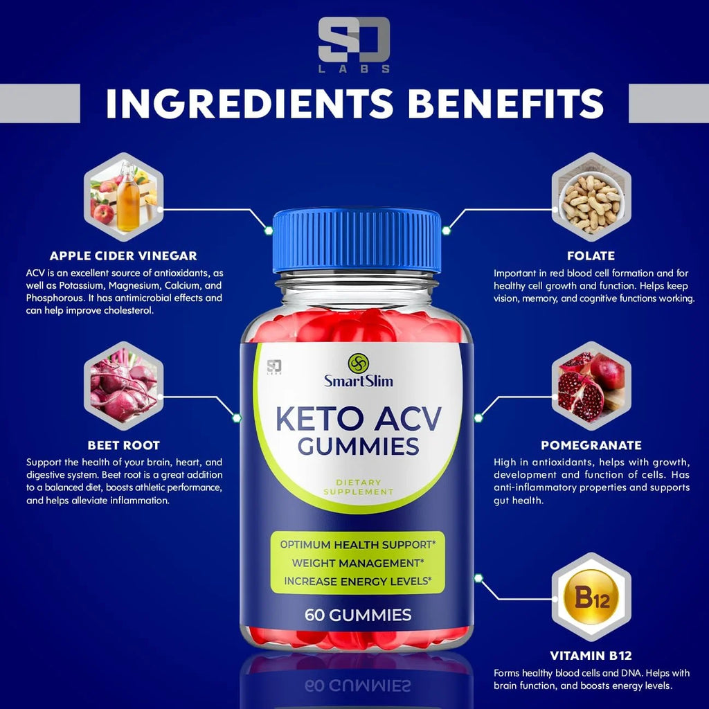 Keto Gummies with Apple Cider Vinegar, 1000mg, Vegan Supplement I913