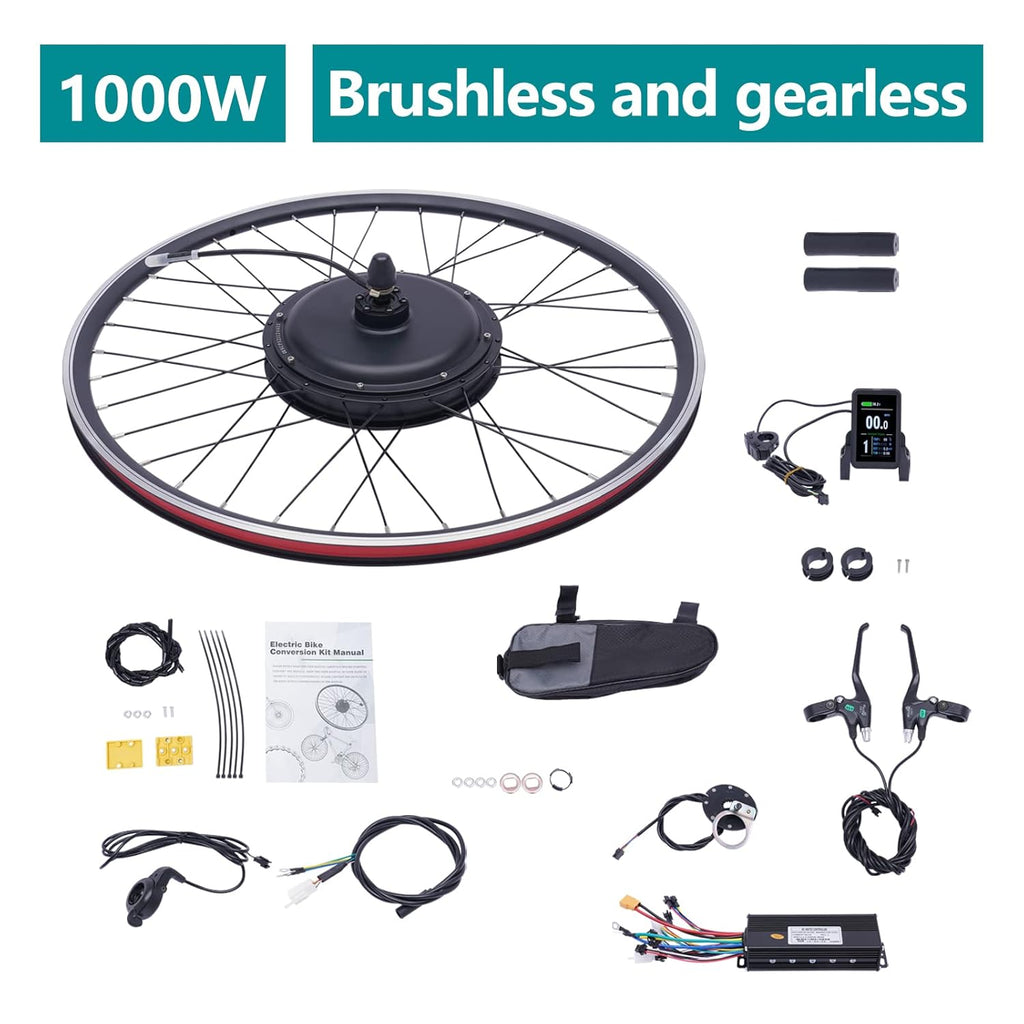 48V 1000W Electric Bicycle Front Hub Motor Conversion Kit F4139