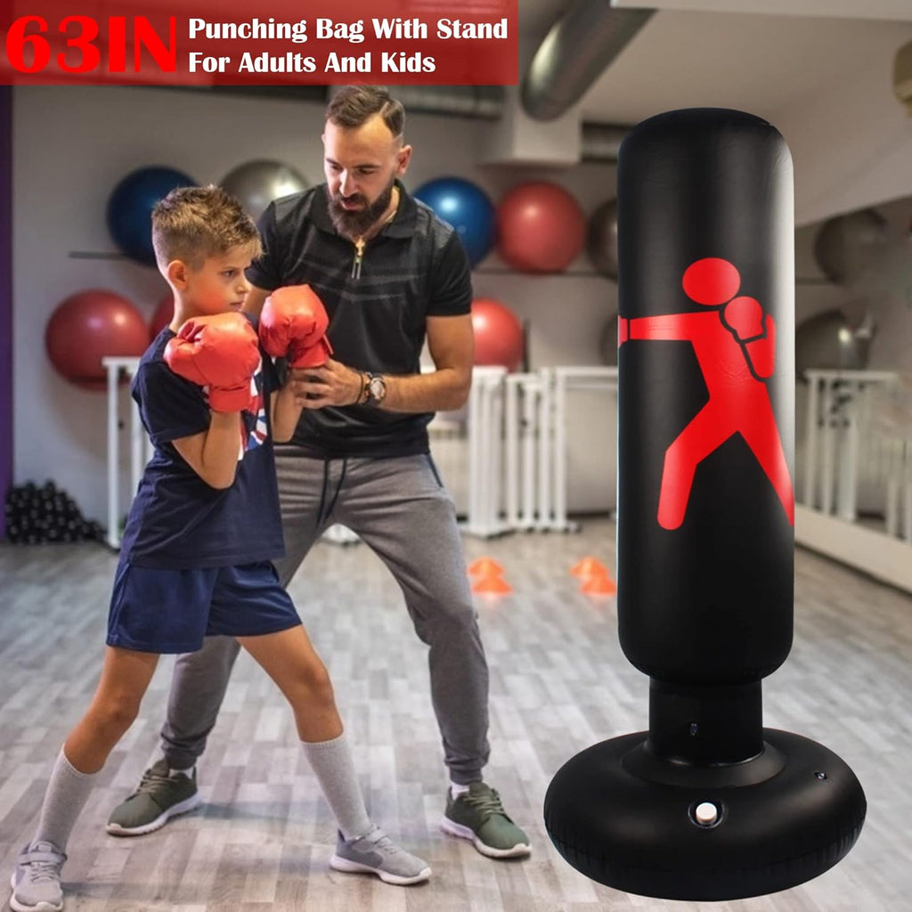 Freestanding Inflatable Punching Bag for Adults MMA Kickboxing Training N604