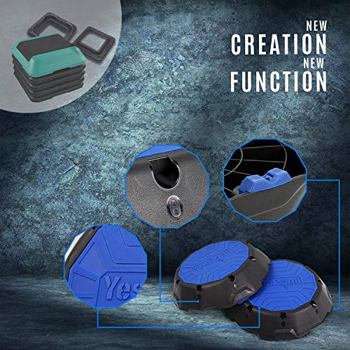 Adjustable Aerobic Step Platform with Rocker Balance Board for Home Workout Q2937