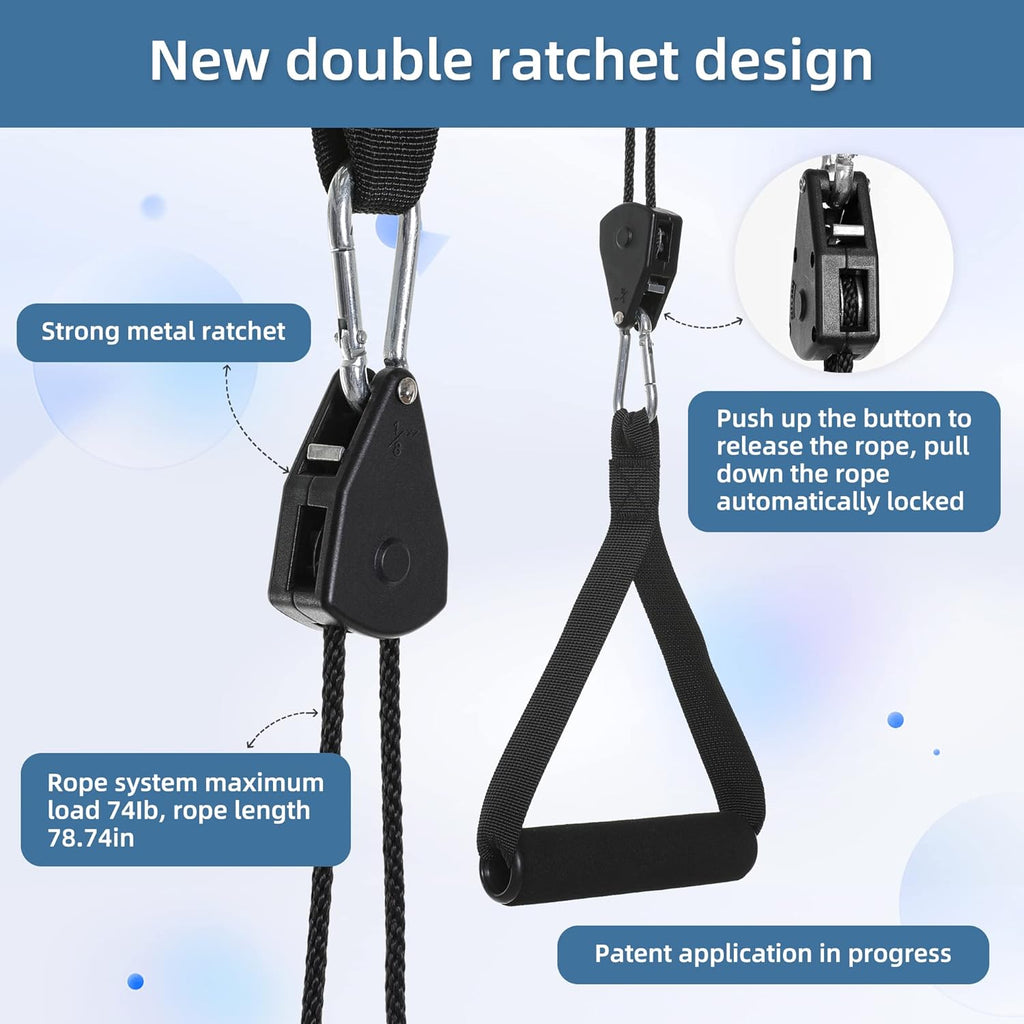 Neck Stretcher Cervical Traction Device, Double Ratchet, Portable C623