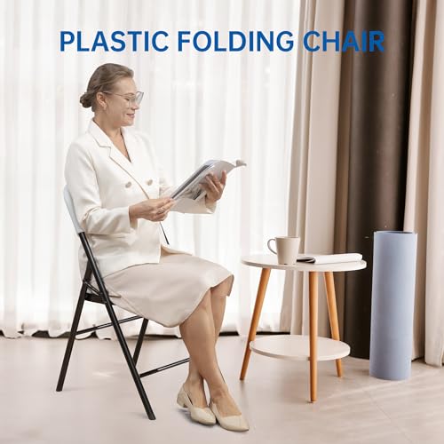 Folding Chairs for Events, White Steel Dining Chairs B863070