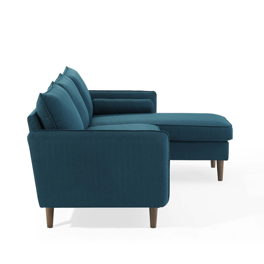 Navy Blue Fabric Sectional Sofa Set for Living Room L590663