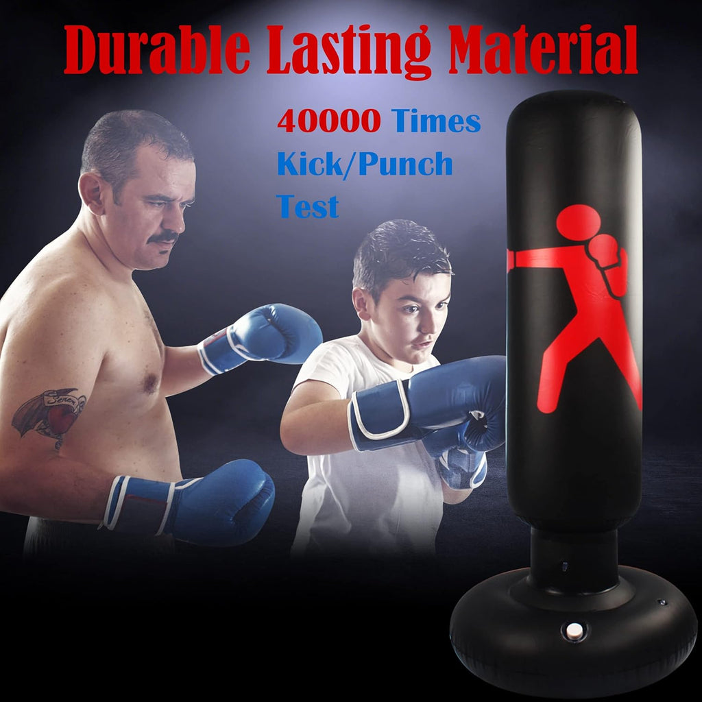 Freestanding Inflatable Punching Bag for Adults MMA Kickboxing Training N604