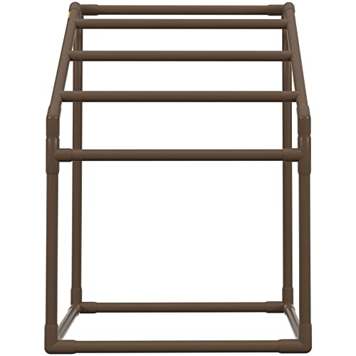 Pool Towel Rack, 5 Bar, Freestanding Outdoor Storage with Towel Clips V90329