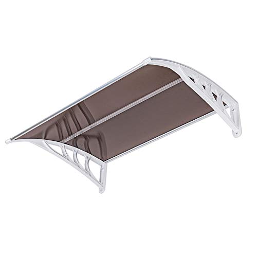 Window Awning Door Canopy, 35" x 40" Polycarbonate, UV Rain Snow Protection T885205