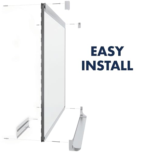 Sliding Three Month Calendar Board, 3 x 2 Feet, Erase Surface P809180