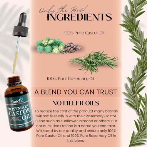Rosemary and Castor Oil for Hair Growth, 2 oz Q73169