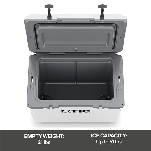 Ultra-Light 52 Quart Hard Cooler Insulated Portable Ice Chest N609