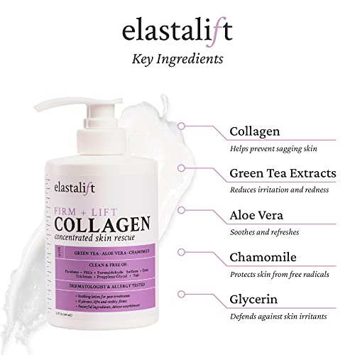 Collagen Body Cream Moisturizing Lotion for Lifting, Firming, Tightening Skin, 15 Fl Oz (Pack of 2) H792565