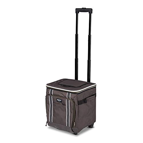 Large Portable Insulated Soft Cooler with Rolling Wheels Y8457