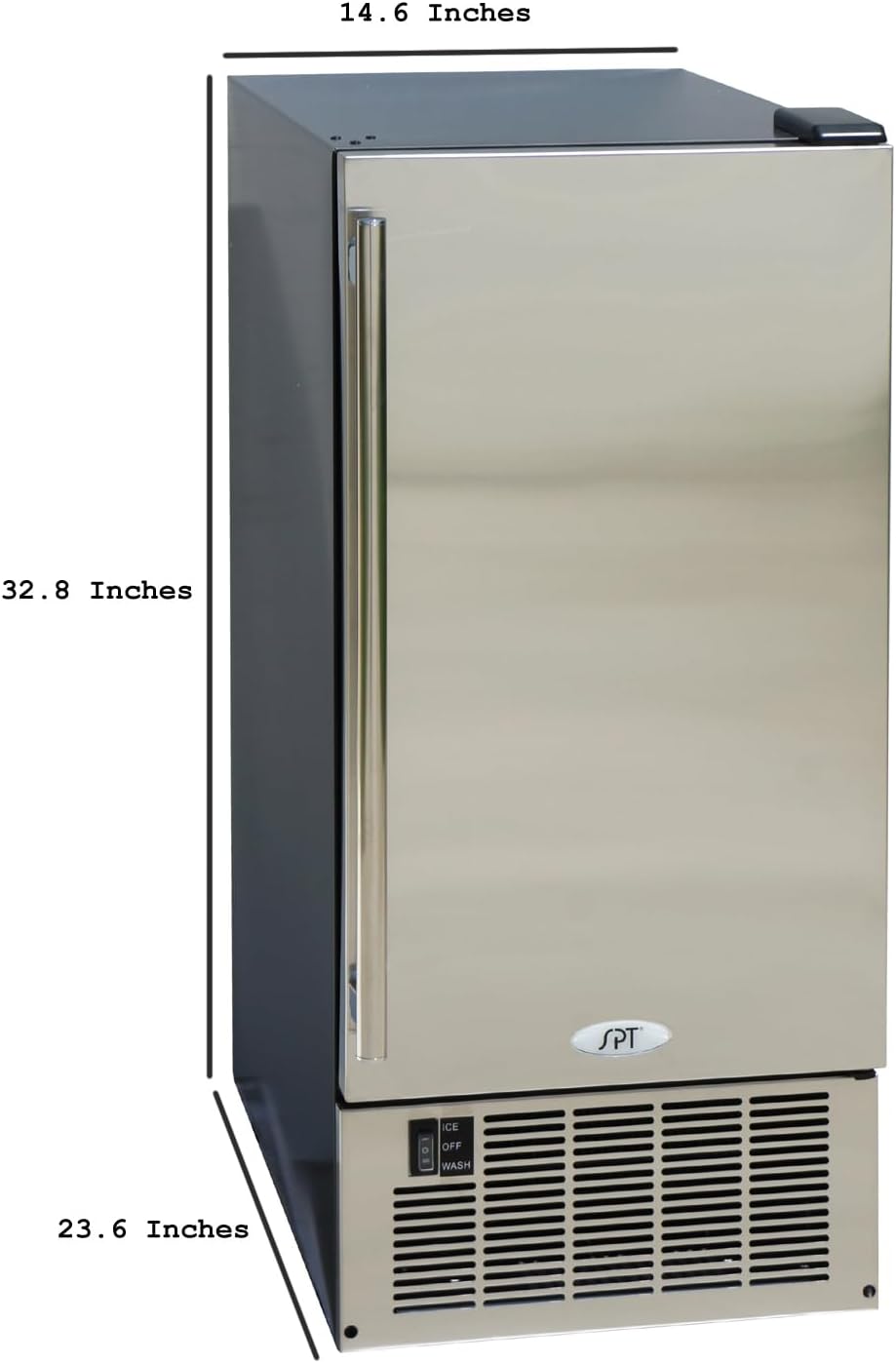 Under-Counter Ice Maker, 50LBS Stainless Steel N234