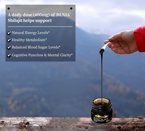 Shilajit Resin Supplement with Fulvic Acid and Trace Minerals, 50g R995068